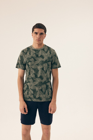 Henderson South Herren-Baumwollpyjama Grün 42599