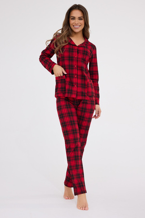Women's checkered pajama set Tracy Cornette red 482/423