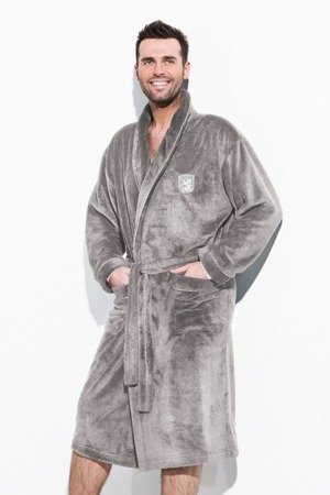 Men's short robe Borys L&L grey