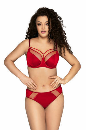 Semi-padded bra Ava red AV 1030/1