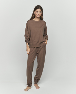 Selmark Gestrickte Loungewear Hellbraun P10854