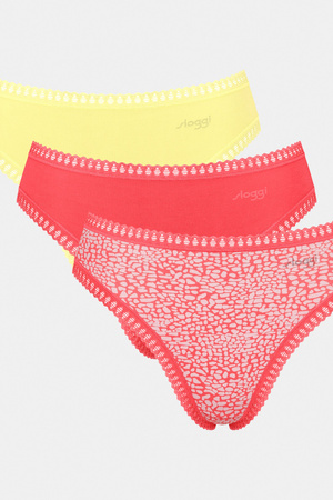 Sloggi go crush high leg panties C3P 3 pieces yellow