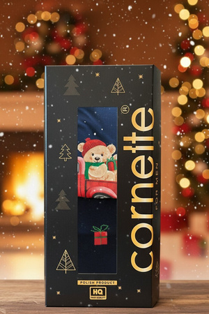 Cornette Herren Weihnachtsset Boxershorts und Socken 914/01
