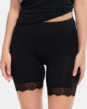 Speidel Cashmere Dreams Damen Slip mit Beinen Schwarz 9206