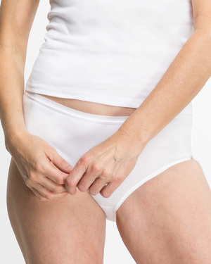 Women's maxi panties 100% cotton Silke Speidel white 50001