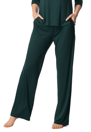 Margot Long Sleep Pants Dark Green Mefemi