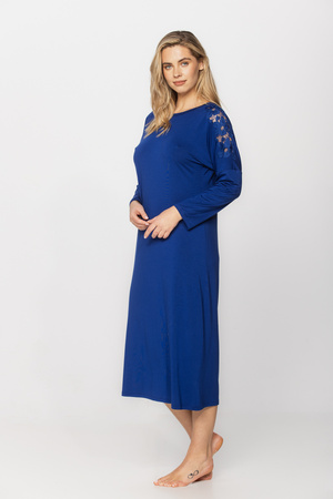 Women's long nightgown Coemi cobalt 251C703