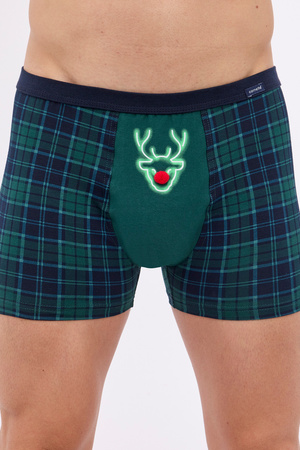 Funny Christmas boxers Cornette reindeer green 007/75