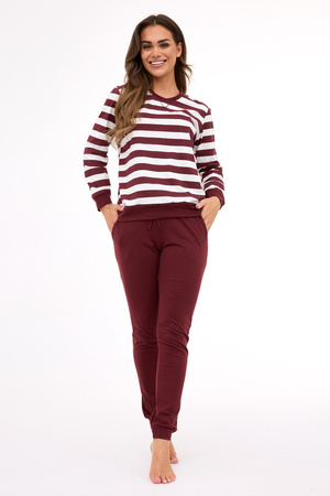 Women's breathable cotton pajamas Molly Cornette brown DR 635/468