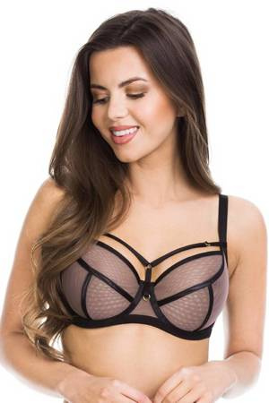 Mediolano Naked 19064 black and beige soft bra