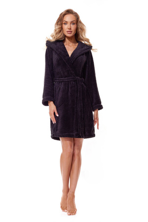 Women's short bathrobe End L&amp;L black 2319