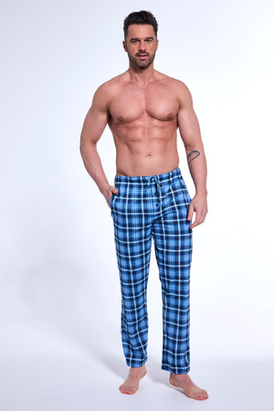 Cornette Herren-Schlafanzughose aus Baumwolle blau 691/57