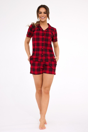 Damen Pyjama-Set Tracy 2 Cornette rot 346/424