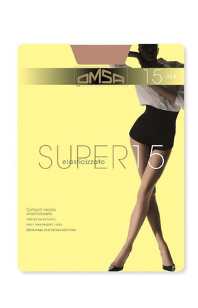 Omsa Super 15 DEN halbtransparente Strumpfhose, naturbeige