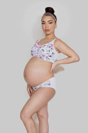 Easy bra Mitex maternity top with flowers