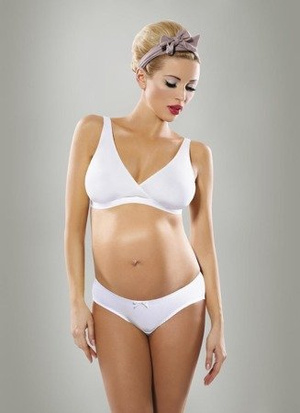 Mam Basic Umstands-Top-BH Lilly Mitex weiß