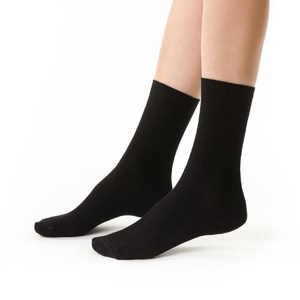 Steven Damen Druckfreie Socken Schwarz 062