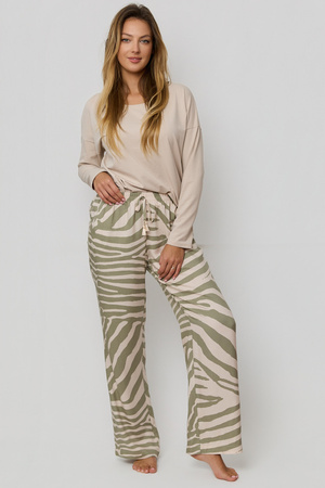 Mefemi Selene women's long pajamas, olive PX75