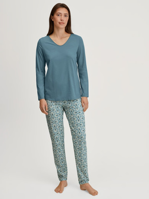 Calida Ornament Nights Women's Pajamas Steel Blue 45250