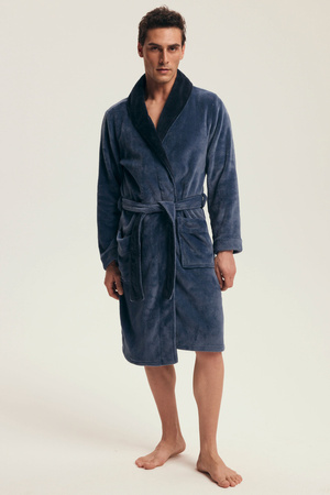 Henderson Nantes Herren-Bademantel, Marineblau, 43375