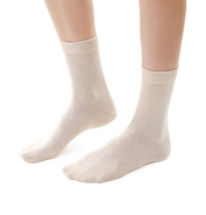 Steven women's cashmere socks beige 083