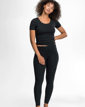 Speidel Damen Wollleggings, Schwarz 50346