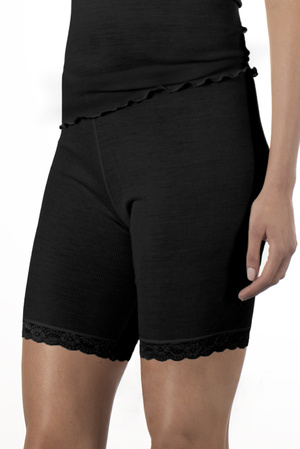 Women's long panties wool with silk Nina Von C black 29220846