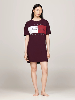 Tommy Hilfiger oversized nightshirt burgundy UW0UW05631