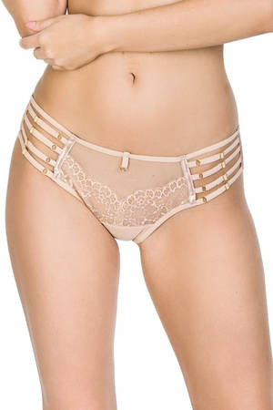 Majtki damskie brazyliany Deziro Mediolano beżowe 19025
