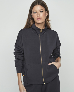 Selmark women's homewear tracksuit, dark navy blue P10452
