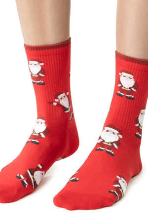 Steven women's Christmas socks 136/140 red