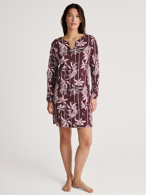 Women's nightgown Calida Favorites Ground burgundy 31891