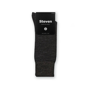 Steven Herrensocken aus Merinowolle, Graphit 130