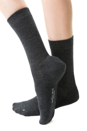 Steven women's socks made of merino wool half terry, graphite 130