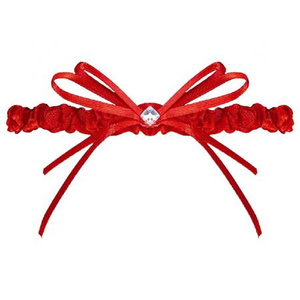 Julimex Berlin rotes Strumpfband mit Band PW-42