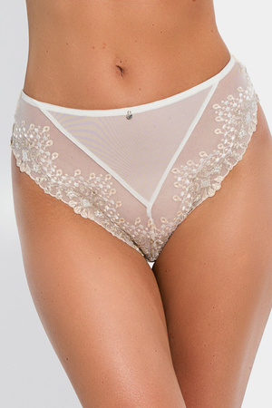 Women's high-waist panties Mediolano Louis 19195 cream