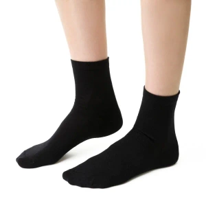 Steven Damensocken aus Merinowolle, Schwarz 130